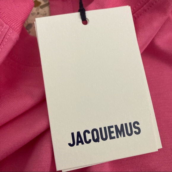 New Jacquemus Le T-Shirt Piccola Cropped Long-sleeve Size Small Pink - Picture 6 of 9